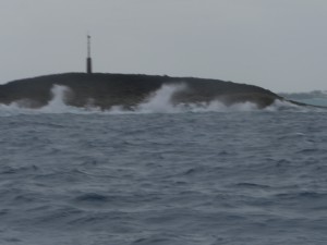 Whale Cay im Seegang