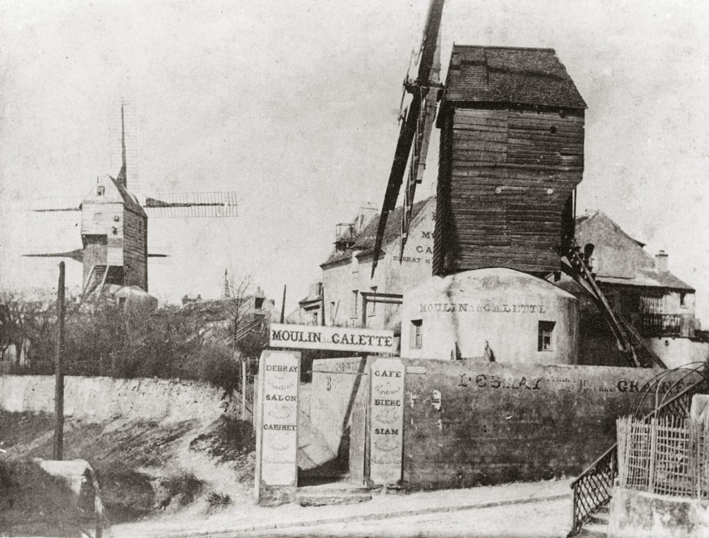 „Moulin de la Galette“ um 1900 (historische Aufnahme)