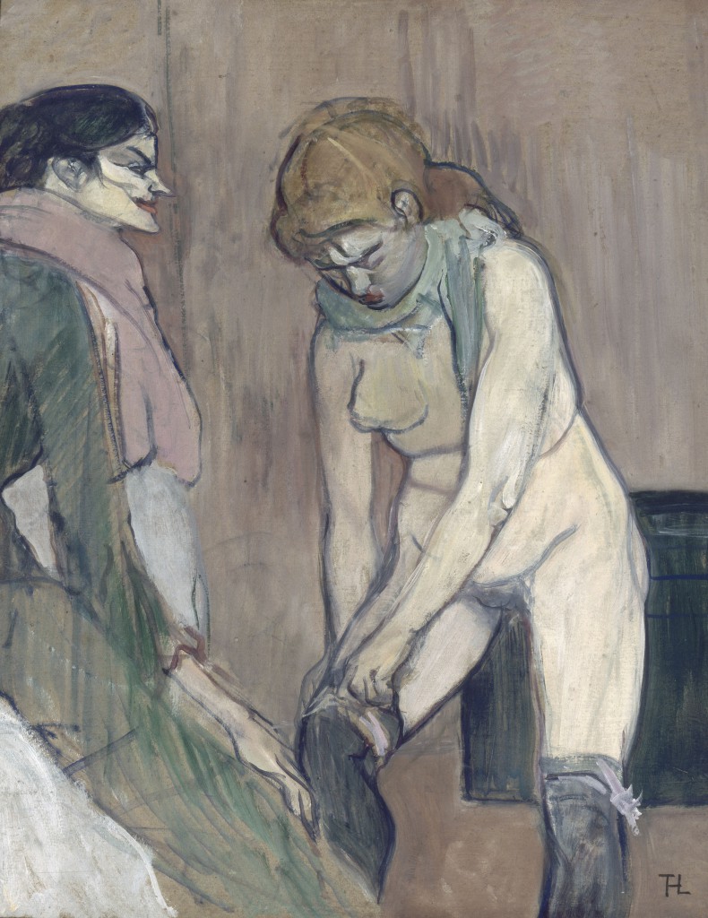 Henri Toulouse-Lautrec: „Femme tirant son bas“ (1894)