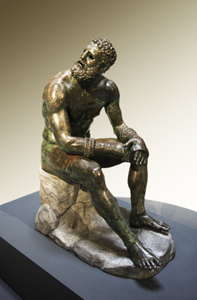 Bronzestatue eines Faustkämpfers
