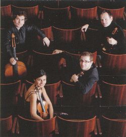Das Belcea-Quartett mit (v.l.n.r.) Antoine Lederlin, Corina Belcea, Axel Schacher und Krysztof Chorzelski