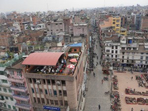 Kathmandu aus der Vogelperspektive