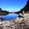 Auf und ab am Hochwurzn bis zum Spiegelsee Der Dachstein im Spiegelsee