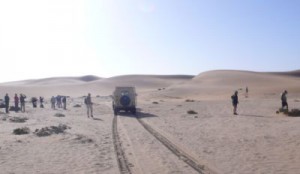 Start zur Wüsten- und Dünentour