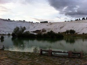 Frontalansicht von Pamukkale