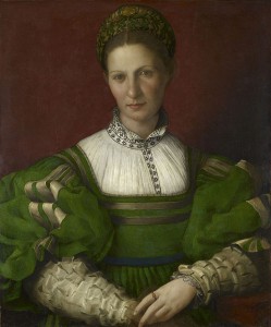 Agnolo Bronzino (1503–1572) Bildnis einer Dame in Grün, um 1530–32