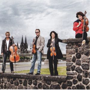 Das Minguet-Quartett mit (v.l.n.r.): Matthias Diener, Ulrich Isfort, Annette Reisinger und Aroa Sorin